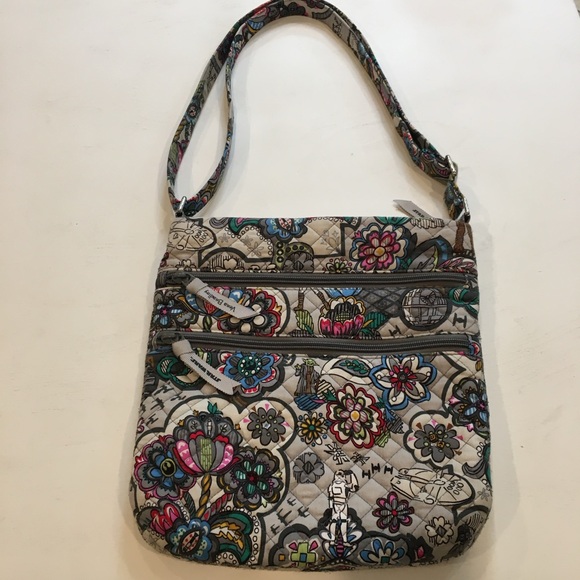 Vera Bradley | Gray Crossbody With Multi Color Star Wars & Floral Print - Picture 10 of 15